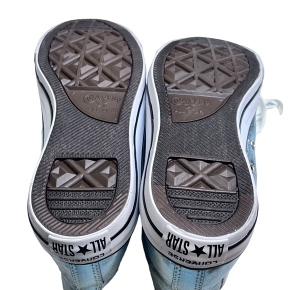 Converse All Star Unisex Silver High Top Tennis Shoes NWT main image 6